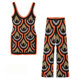 Terra Colorful Knit Tunic and Pants