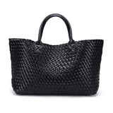 Tezza Serpentine Print Woven Tote Bag - 7 Colors watereverysunday