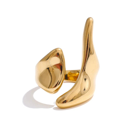 Tierry Sculptural Geometric Wrap Ring