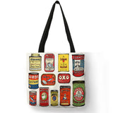 Vintage 80's Product Retro Graphic Tote Bags