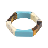 Tora Colorblock Resin Bracelet Bangle - 10 Colors watereverysunday