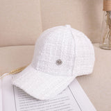 Tweed Baseball Cap Hats - 4 Colors watereverysunday