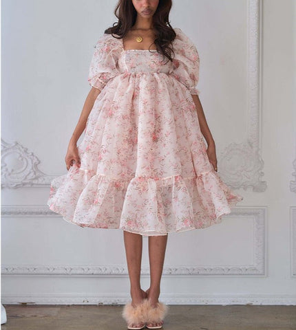 Valencia Ruffle Organza Baby Doll Dresses Valencia Ruffle Organza Baby Doll Dresses