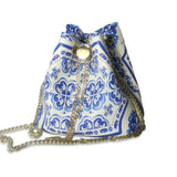 Valentina Baroque Chain Bucket Bag