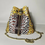 Valentina Baroque Chain Bucket Bag