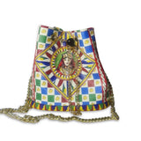 Valentina Baroque Chain Bucket Bag