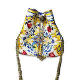 Valentina Baroque Chain Bucket Bag