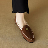 Valerie Genuine Suede Embellished Loafers