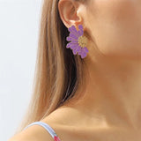 Veera Enamel Flower Earrings watereverysunday