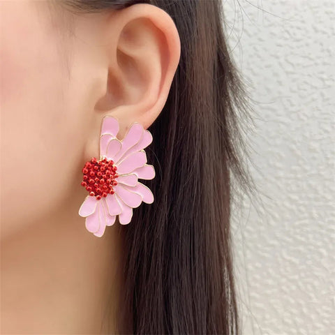 Veera Enamel Flower Earrings watereverysunday