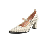 Veronica Perforated MaryJane Pump