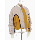 Vesa Sculpted Crop Bomber Jacket