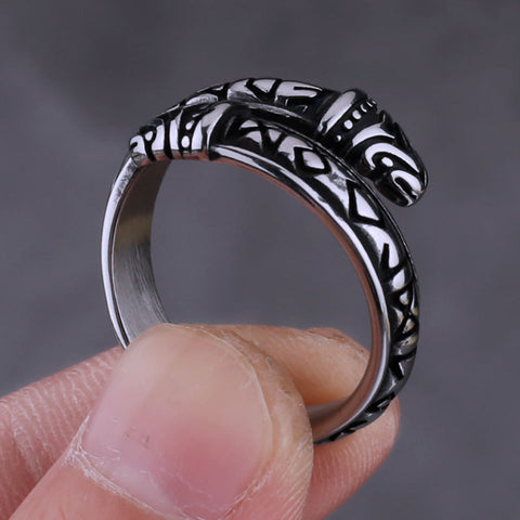 Viking Rune Wrap Around Ring watereverysunday