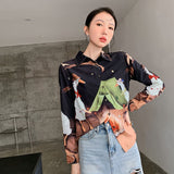 Viktorie Surrealism Art Prints Shirt Blouse watereverysunday