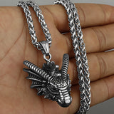 Vintage Cool Dragon Head Necklace watereverysunday