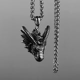 Vintage Cool Dragon Head Necklace watereverysunday