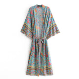 Vintage Floral Bohemian Kimono Robe watereverysunday