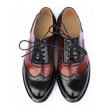 Vintage Genuine Leather Oxford Brogues Shoes watereverysunday