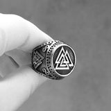 Vintage Triangle Rune Ring watereverysunday