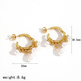 Vintage French Baroque Bohemia Pearl Earrings
