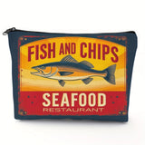 Vintage Sardine Tin Design Mini Pouch Bag
