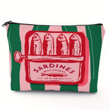 Vintage Sardine Tin Design Mini Pouch Bag