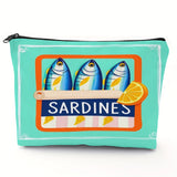 Vintage Sardine Tin Design Mini Pouch Bag