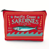 Vintage Sardine Tin Design Mini Pouch Bag