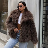Vittoria Shaggy Faux Fur Jacket