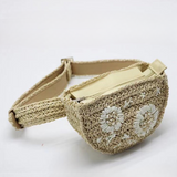 Viveta Floral Embroidery Straw Waist Bags - 3 Colors watereverysunday