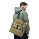 WATEREVERYSUNDAY Basic Logo Everyday Tote - Khaki Trench Coat watereverysunday