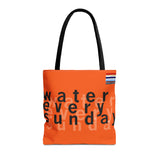 WATEREVERYSUNDAY® Basic Logo Everyday Tote - Mandarin Orange 🍊(NEW!)