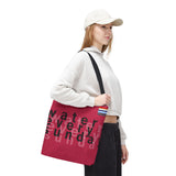 WATEREVERYSUNDAY Basic Logo Everyday Tote - Raspberry Red watereverysunday