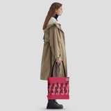 WATEREVERYSUNDAY Basic Logo Everyday Tote - Raspberry Red watereverysunday