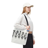 WATEREVERYSUNDAY Basic Logo Everyday Tote - Cloud Dancer (2026 Limited Edition) watereverysunday