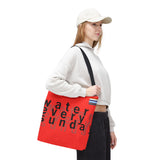 WATEREVERYSUNDAY Basic Logo Everyday Tote - Tomato Red watereverysunday