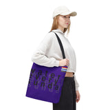 WATEREVERYSUNDAY Basic Logo Everyday Tote - Violet Pansy watereverysunday
