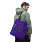 WATEREVERYSUNDAY Basic Logo Everyday Tote - Violet Pansy watereverysunday