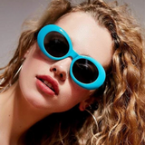 Retro Oval Acetate Sunglasses