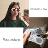 Retro Oval Acetate Sunglasses