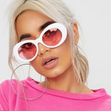 Retro Oval Acetate Sunglasses