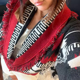 Winona Tribal Jacquard Fringe Cardigan