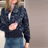 Winona Tribal Jacquard Fringe Cardigan