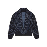 Winona Tribal Jacquard Fringe Cardigan