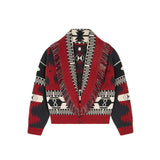 Winona Tribal Jacquard Fringe Cardigan