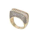 Wisteria CZ Crystal Inlaid Band Ring