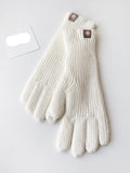 Woolen Knit Gloves with Touchscreen Fingers watereverysunday