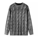 Yanka Metallic Cable Knit Sweater