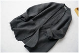 Yuko Causal Cotton Linen Oversized Blazer - 2 Colors watereverysunday