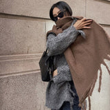 Yura Wool Blanket Scarf - 10 Colors watereverysunday